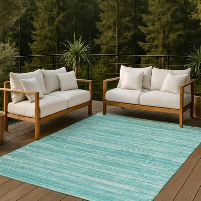 Addison Rugs Machine Washable Indoor/ Outdoor Albany Stripe Chantille Rug
