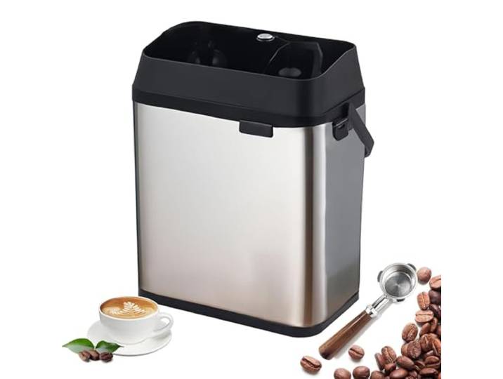 RoyceBee Automatische Kaffeemaschine Reinigungsset – Elektrischer SiebträGerreiniger mit 2 Montageoptionen (HäNgen Oder Kleben), für Espresso, für Private & Gewerbliche Nutzung Silver