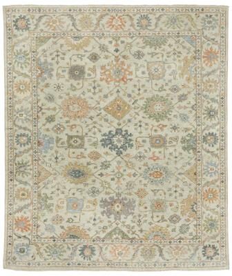 Style Haven Palma Wool Hand-Knotted Oriental Beige/ Green Area Rug