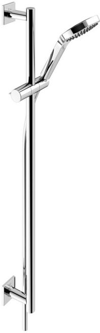 Keuco Set de douche IXMO chromé, rosaces carrées, 3 types de jets (59587010802)