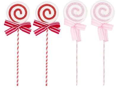 Uplift Treasures Glitter Candy Cane Lollipop Christmas Tree Hanging Ornaments mixed Color 12pcs