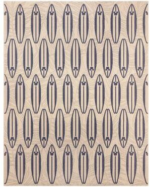 Disney Licensed Mickey Mouse Indoor Outdoor Flatweave Area Rug Tropical Surfing Polypropylene Coastal Accent Rug