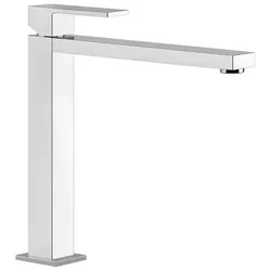 Gessi Rettangolo Waschtisch Einhebelmischer höhere Version, ohne Ablaufgarnitur, Ausladung 213 mm, 11924149, Farbe: Finox Optik