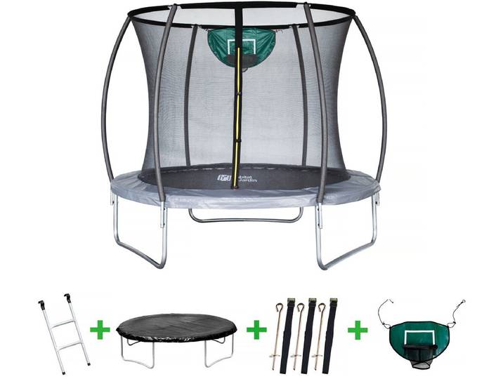 Trampoline prestige jumper 3,65 m et panier basket