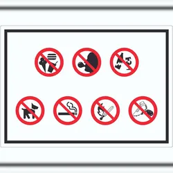 HB-Druck Aufkleber Platz- und Hallenordnung Symbol A5 (148x210mm)