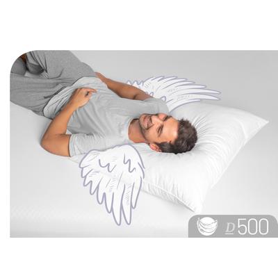3-Kammer-Kopfkissen SCHLAFSTIL "D500", weiß, B:40cm L:40cm, 100% Baumwolle, Kopfkissen, hergestellt in Deutschland