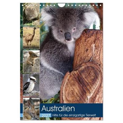 Australien - Hilfe für die einzigartige Tierwelt (Wandkalender 2027 DIN A4 hoch), CALVENDO Monatskalender