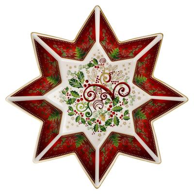 Goebel Weihnachten Palais Royal Stellar groß 32 cm Schale Servierschale Plätzchenschale Sternschale Weihnachten