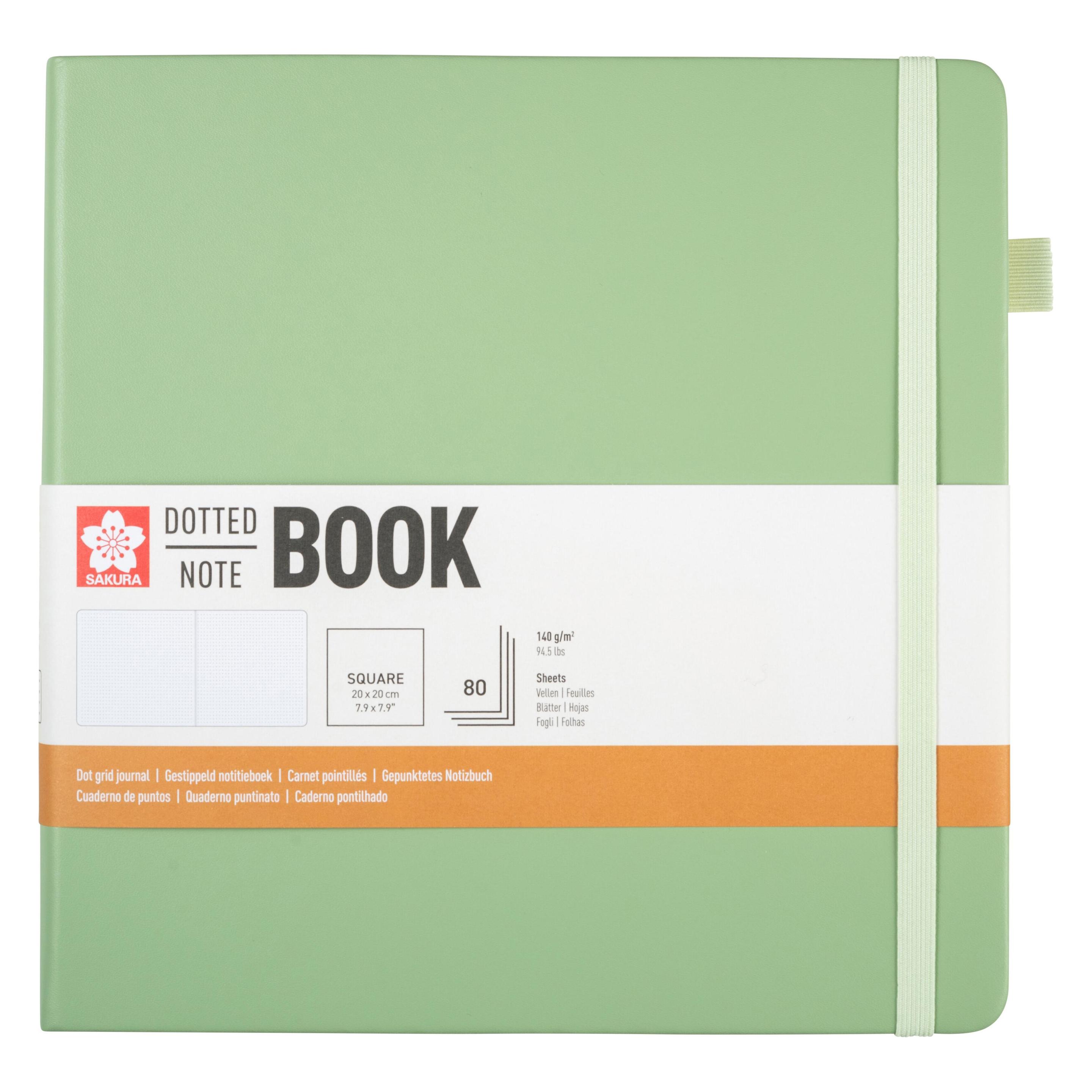 Sakura Notizbuch quadratisch punktraster, pale patina Hardcover 160 Seiten (Quadratisch, Gepunktet, Harter Einband) (94167406)