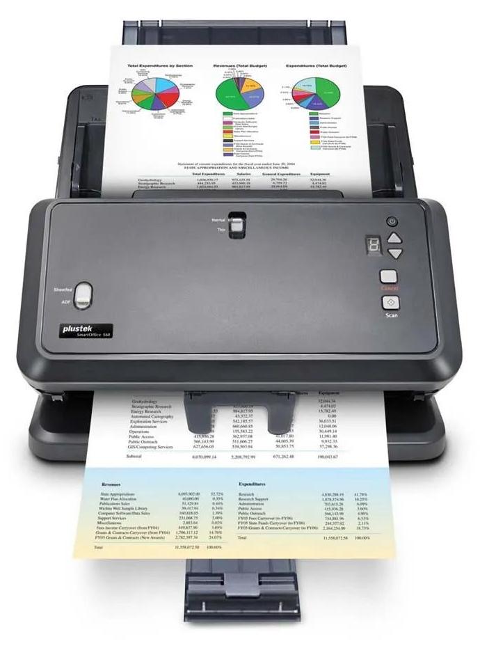Plustek SmartOffice S60 A3 64ppm/A3/100Bl.ADF/USB3.2 - Scanner - A3