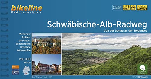 Esterbauer Verlag - Schwäbische Alb Radweg: Von der Donau an den Bodensee, 1:50.000, 416 km (Bikeline Radtourenbücher) - Preis vom 09.10.2026 07:28:09 h