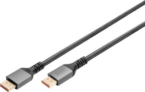 Digitus DisplayPort Anschlusskabel DisplayPort Stecker, DisplayPort Stecker 1m Schwarz DB-340111-010-S 8K UHD, Aluminium-Stecker