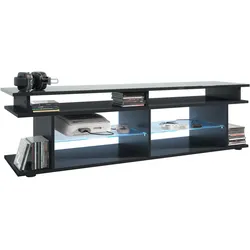 LOWBOARD Movie Platte des TV-Aufsatzes in Grau Hochglanz