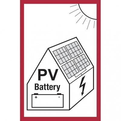 König Werbeanlagen Dreifke® Feuerwehrschild, Photovoltaikanlage mit Batteriesp - 200x300 mm Folie selbstklebend