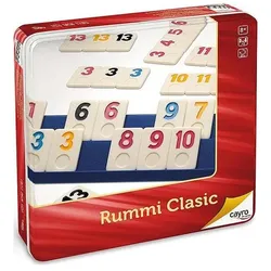 Cayro Rummi Classic Metallbox (Deutsch, Englisch, Französisch, Italienisch, 2 - 4 Spieler)