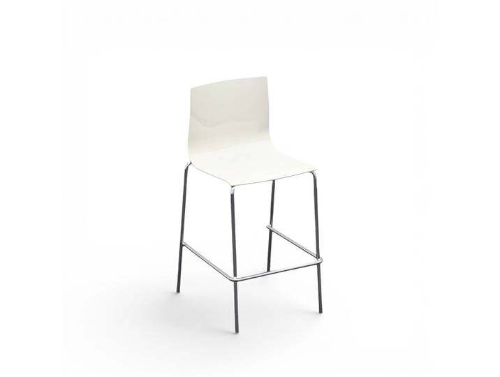 Barhocker Moving Chair Slim Techno Weiss, Neu - Perfekt für komfortables Sitzen