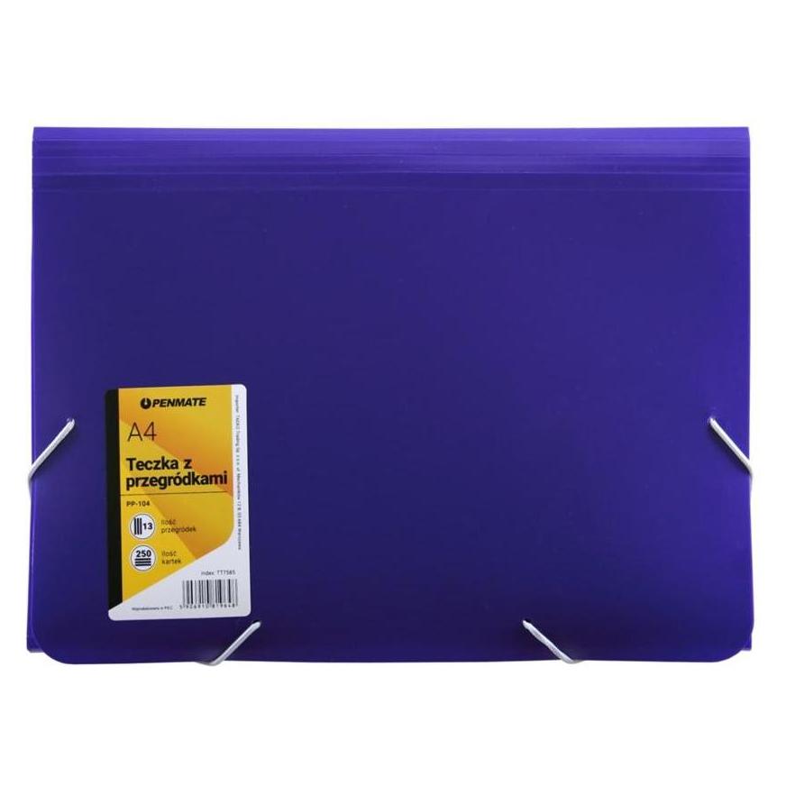 Penmate Ordner mit Fächern A4 PP-104 lila (315717) (A4, 1x) (315717)