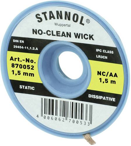Stannol NC/AA Entlötlitze Länge 1.5m Breite 1.5mm