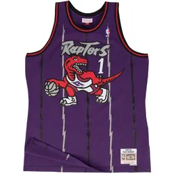 Mitchell & Ness, Herren, Sportshirt, Swingman Mesh Jersey Toronto Raptors 98-99 Tracy Mcgrady XXL (XXL), Violett, XXL