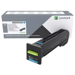 Lexmark Original Toner Standard Variante - CX825 cyan 22000 Seiten (82K0X20)