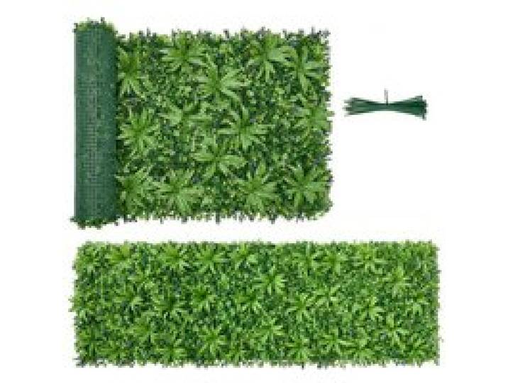 VEVOR Künstliche Hecke, 3x1 m Pflanzenwand, PE-Sichtschutz, Sichtschutzzaun, Windschutz, Heckenzaun, Kunstpflanzen Balkonverkleidung für Hochzeiten, Innenräume, Außengärten, Hinterhöfe (1 Stk.)
