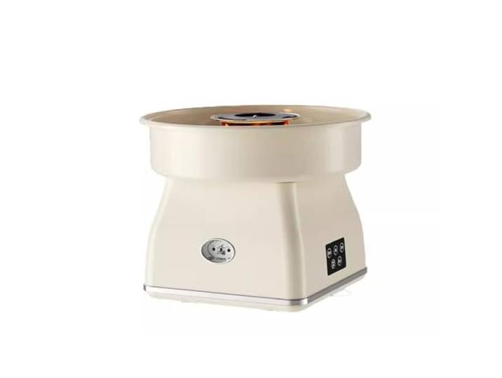 Zuckerwattemaschine Handgefertigte Zuckerwattemaschine for den Haushalt, kleine vollautomatische kommerzielle Minimaschinen(Beige)