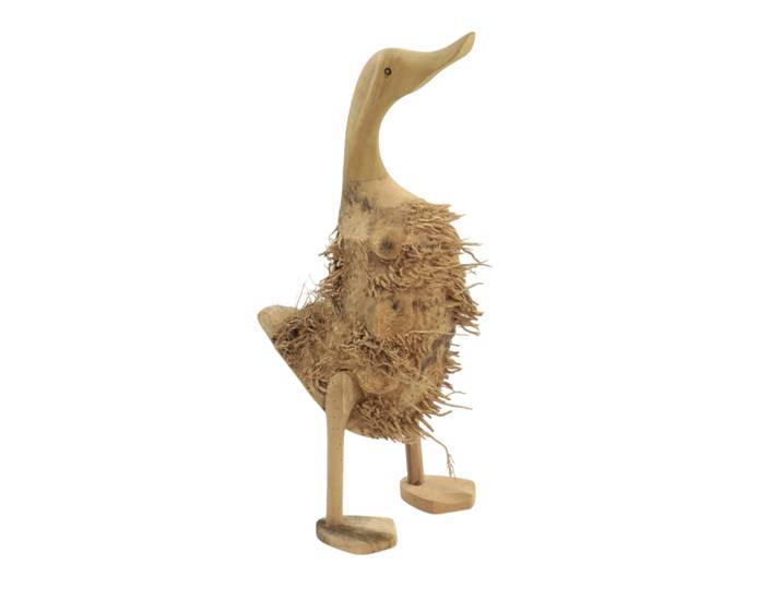 Canard décoratif en racine de bois naturel