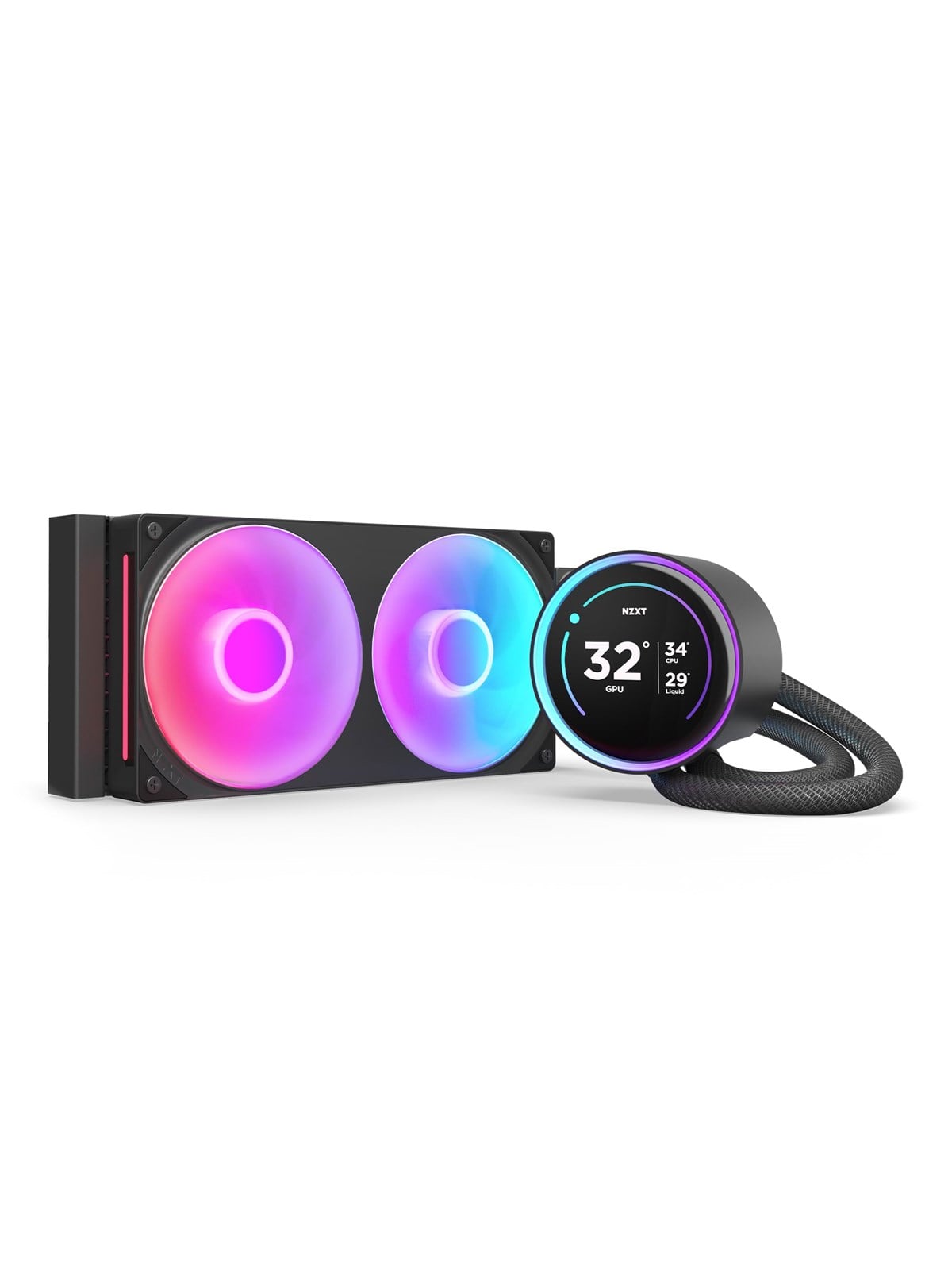 NZXT Kraken Elite RGB V2 240 (2024) - Schwarz mit RGB-Licht - CPU-Wasserkühlung - Max 30 dBA