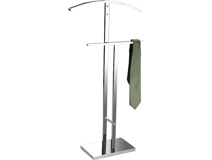 Valet de Chambre Multifonctionnel Lund - Penderie pour Vêtements en Acier - Argenté - Versa