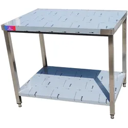 Gasfrit – Zentrale industrielle Arbeitstisch aus Edelstahl 1200 x 600 x 850 mm