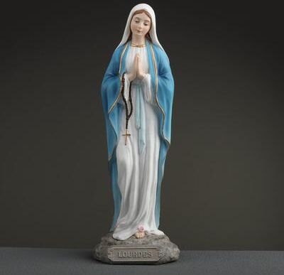 Veronese Design 6.1 inches Height Polyresin Our Lady of Lourdes Multicolor Finish Figurine