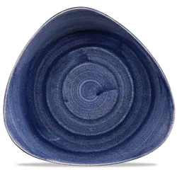 Churchill Stonecast Patina Cobalt Blue Teller Dreick. 22,9cm