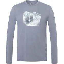 Super Natural, Herren, Funktionsshirt, Snow Tour (L), Blau