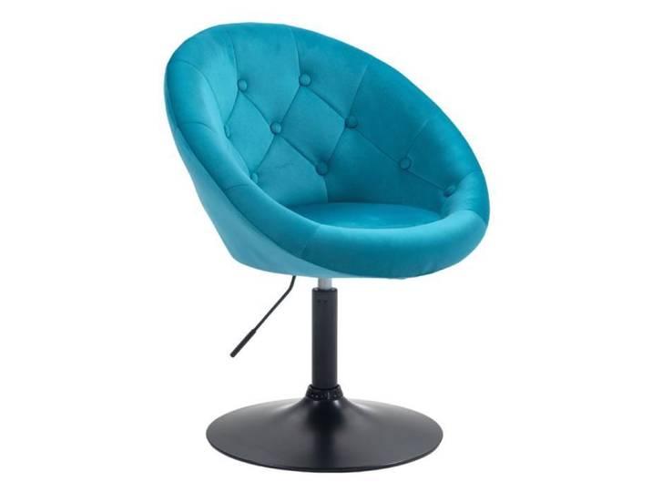 Fauteuil SVITA HAVANNA fauteuil lounge fauteuil club tabouret de bar fauteuil pivotant style rétro bleu pétrole/noir