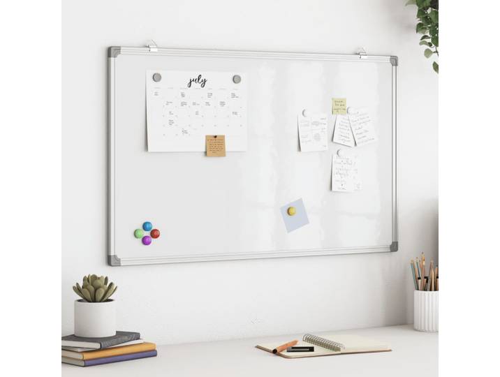 vidaXL Magnetisches Whiteboard 80x50x1,7 cm Aluminium