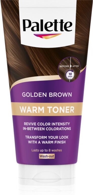 Schwarzkopf Palette Warm Toner masque pour des reflets chauds des cheveux bruns teinte Golden Brown 150 ml