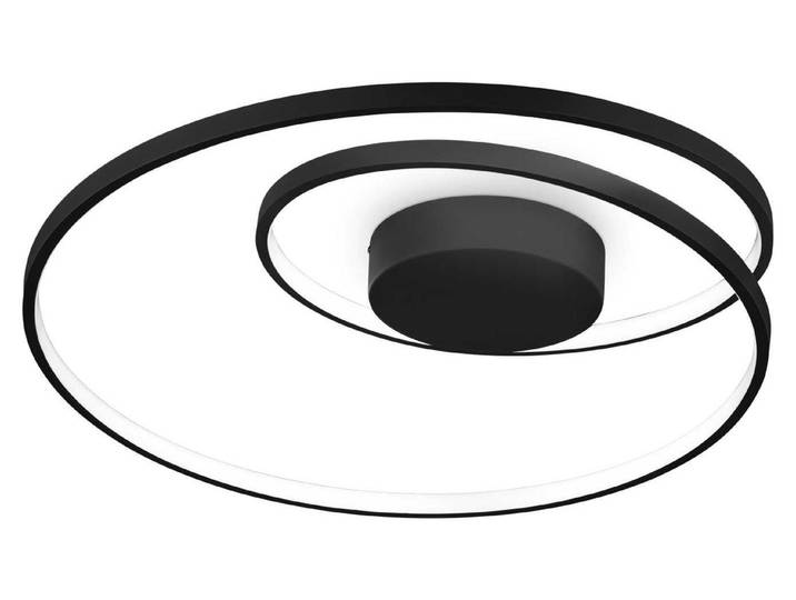 Moderne Deckenleuchte Dali Oz Metall Schwarz Led 48W 3000K Warmes Licht