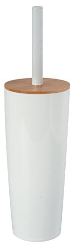 MSV Oslo Toiletborstel met bamboe en kunststof, wit