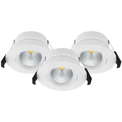 Shelly, Deckenleuchte, PbS · Hilux DS8 LED Einbaustrahler · 3er Pack · 2200-6500K · CRI95 · 600lm · BT · WLAN · weiss (600 lm)