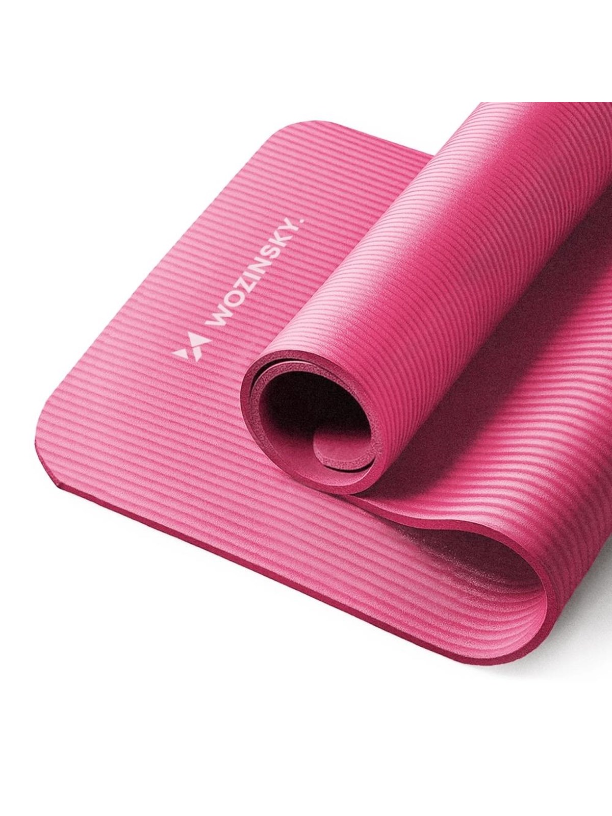 Wozinsky exercise mat 181 x 63 x 0.9 cm thick gymnastic yoga mat - Pink