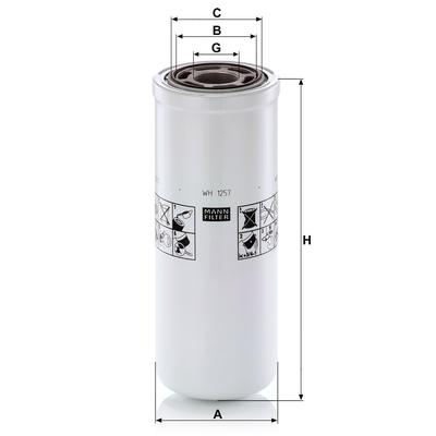 MANN-FILTER Filter, Arbeitshydraulik WH 1257 für Volvo Ford DAEWOO