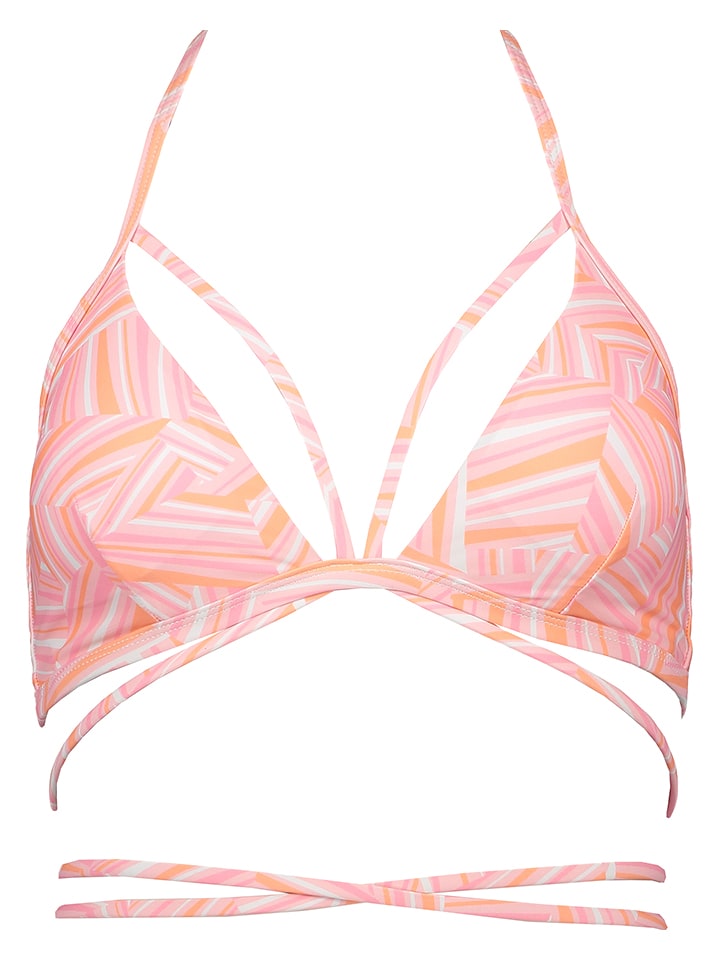 LASCANA Bikini-Oberteil "Lisa" in Rosa/ Orange - 34A/B-Cup