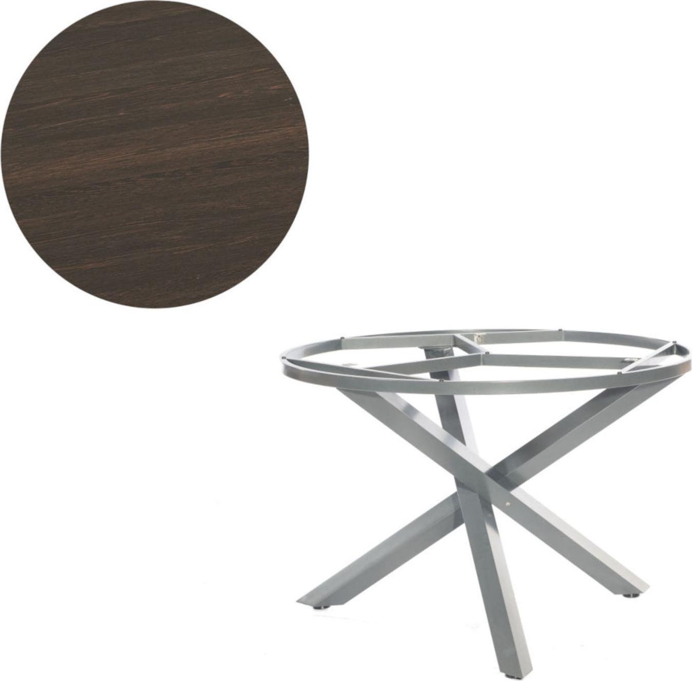 Sonnenpartner Gartentisch Base-Spectra rund 134 cm Aluminium anthrazit Tischsystem