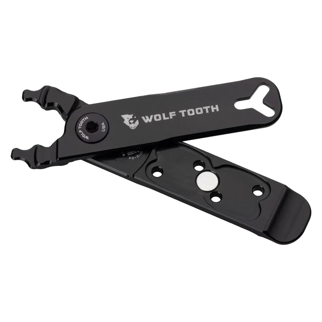 Wolf Tooth Pack Pliers Master Link Kombizange (116 mm) (MLCP-BLK-BLK)