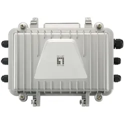 LevelOne PoE Extender, Outdoor, Receiver, Over Hybrid Fiber, 4 PoE-Ausgängen