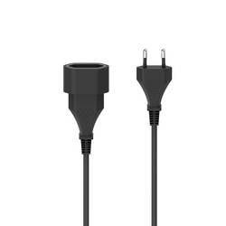 Hama 00223262 Strom Verlängerungskabel Schwarz 3 m H03VVH2-F 2G 0,75 mm²