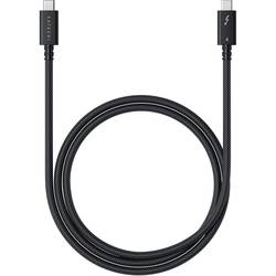Satechi Thunderbolt™-Kabel Thunderbolt™ 4 USB-C® 1.00 m Schwarz, Silber ST-YTB100K