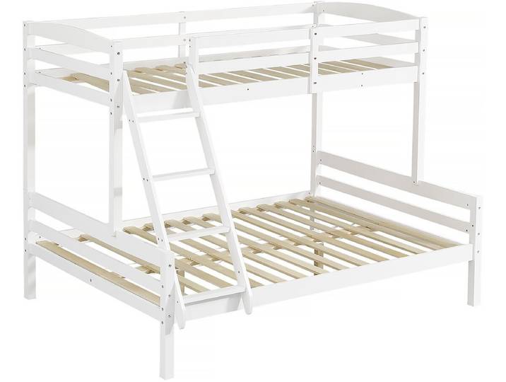 Lit Superposé en bois enfant Léa - Blanc