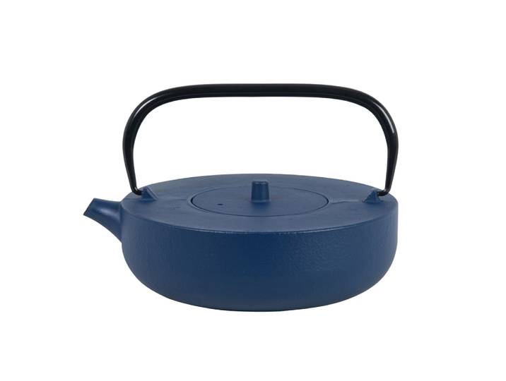 Teekanne 1,03L aus Gusseisen, blau