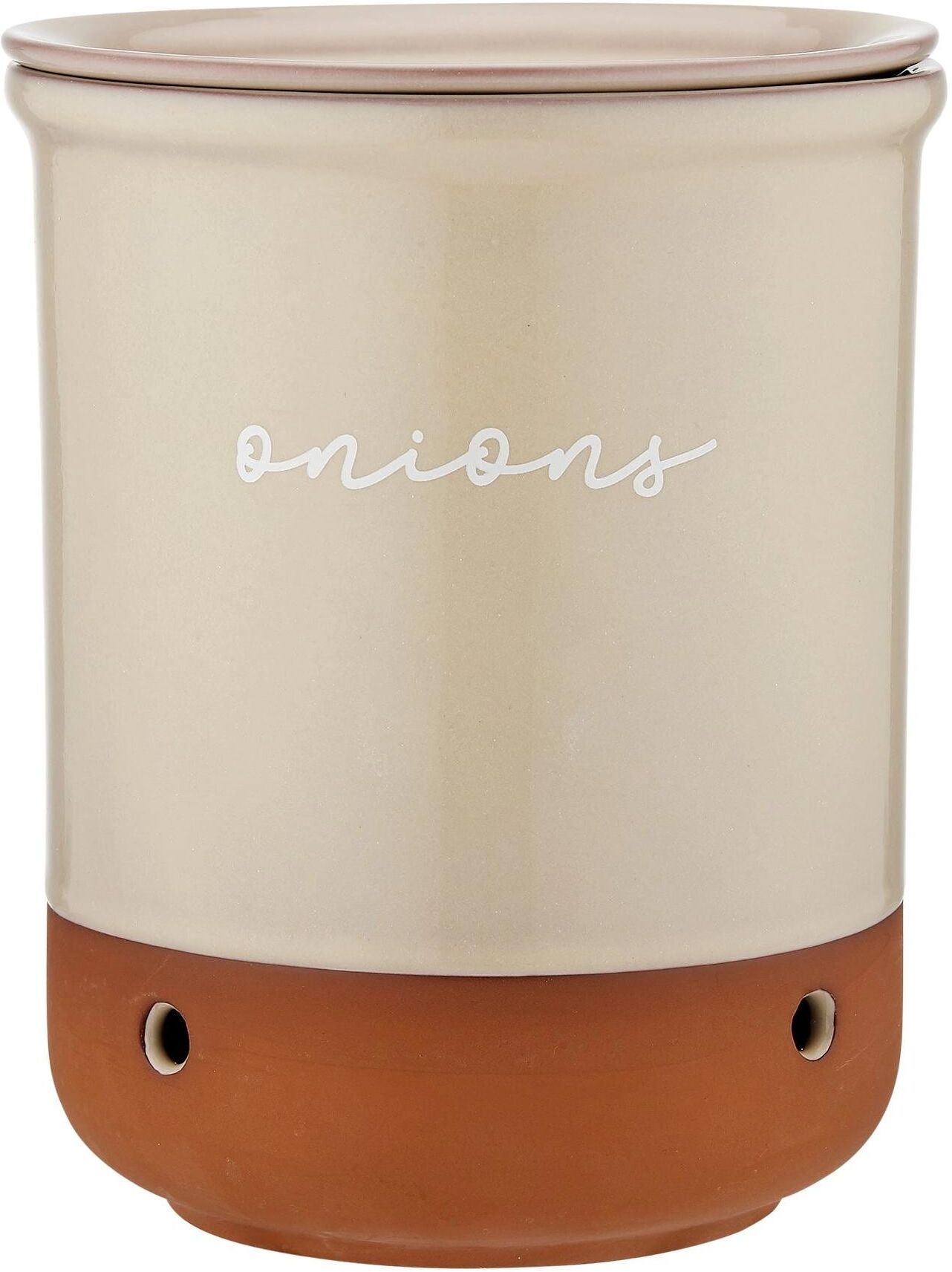 Vorratsdose LADELLE "Onion Eco ø 16,5 cm", beige (taupe), Ton, Lebensmittelaufbewahrungsbehälter, Vorratsdose taupe Einheitsgröße